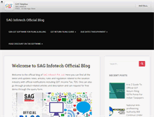 Tablet Screenshot of blog.saginfotech.com
